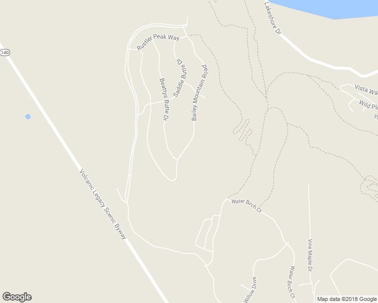 map of restaurants, bars, coffee shops, grocery stores, and more near 949 Bailey Mountain Road in Klamath Falls