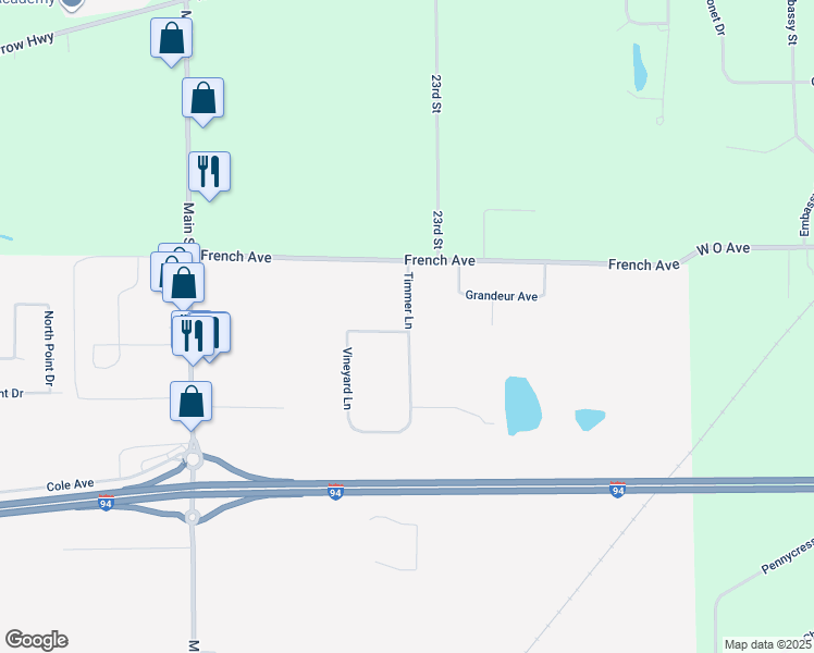 map of restaurants, bars, coffee shops, grocery stores, and more near in Mattawan