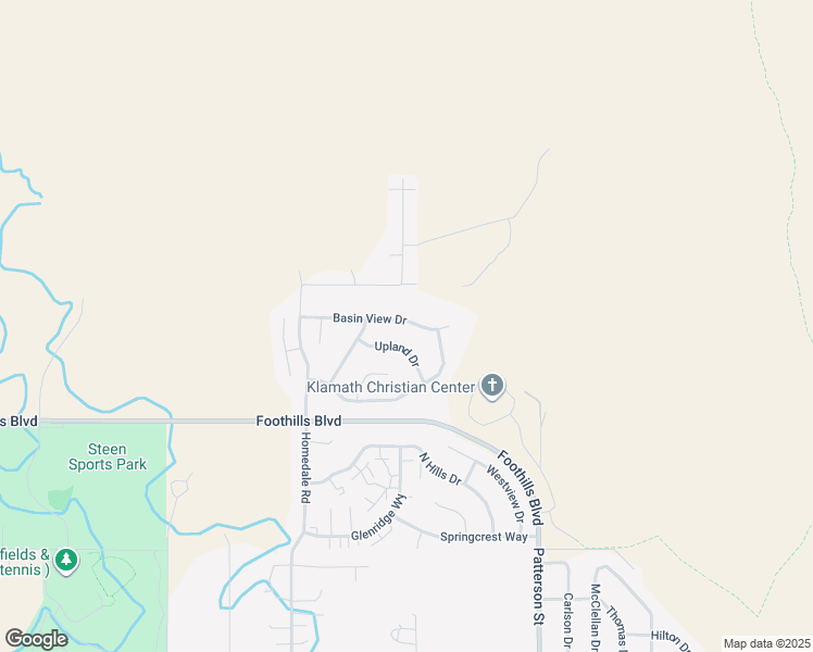 map of restaurants, bars, coffee shops, grocery stores, and more near 5749 Basin View Drive in Klamath Falls