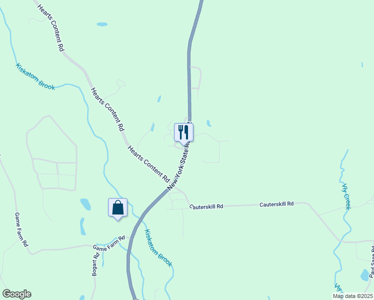 map of restaurants, bars, coffee shops, grocery stores, and more near 5208 New York 32 in Catskill