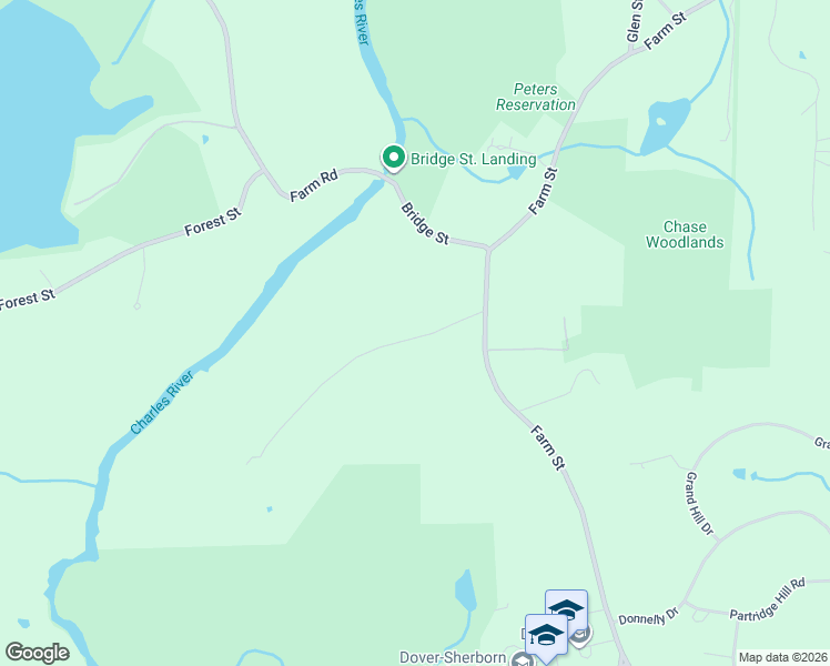 map of restaurants, bars, coffee shops, grocery stores, and more near 15 Smith Street in Dover