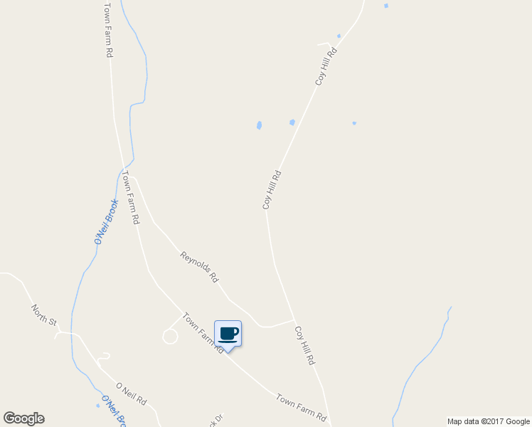 map of restaurants, bars, coffee shops, grocery stores, and more near 447 Coy Hill Road in Warren