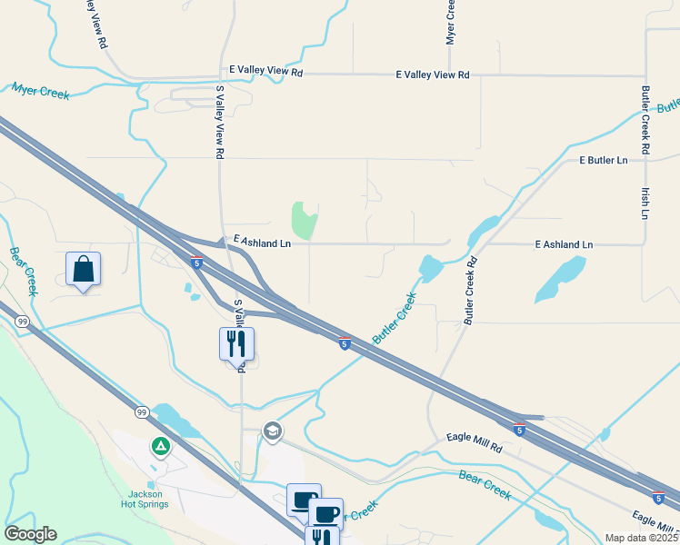 map of restaurants, bars, coffee shops, grocery stores, and more near 290 Ashland Lane in Ashland