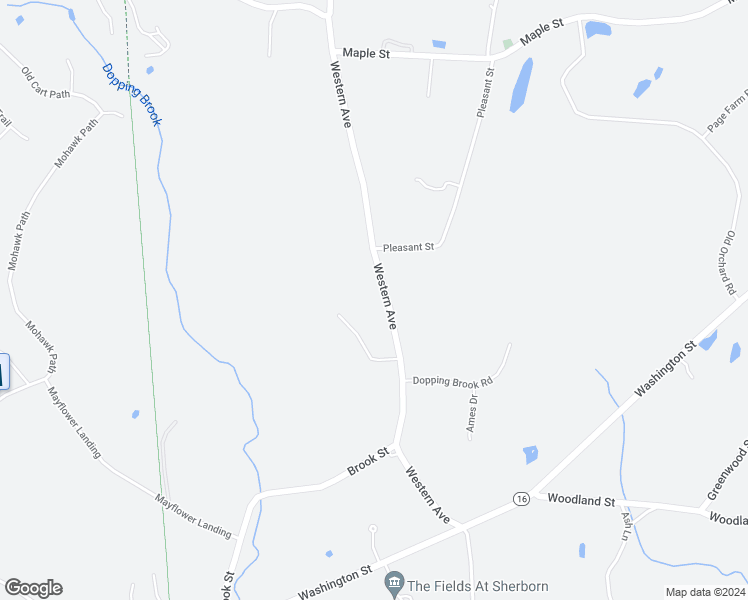map of restaurants, bars, coffee shops, grocery stores, and more near 226 Western Avenue in Sherborn