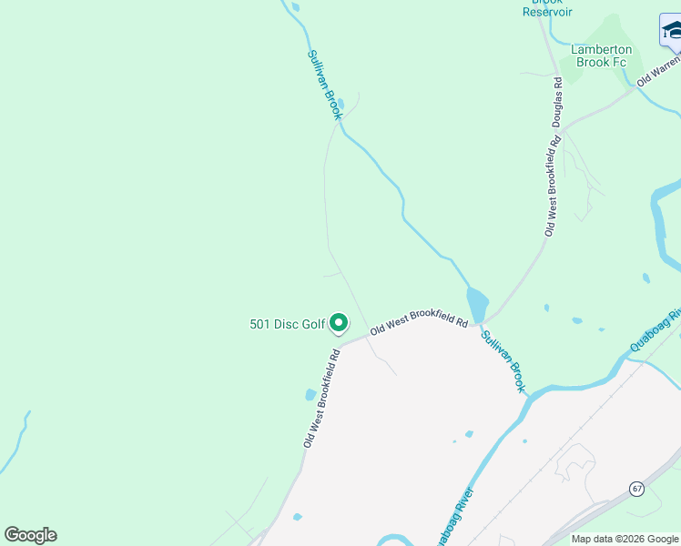 map of restaurants, bars, coffee shops, grocery stores, and more near 157 Cutler Road in West Brookfield