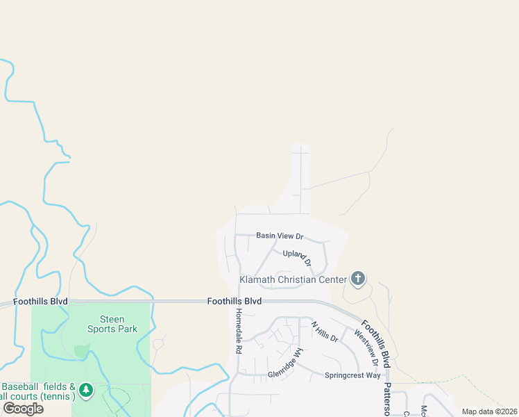 map of restaurants, bars, coffee shops, grocery stores, and more near 200 Lakey Street in Klamath Falls