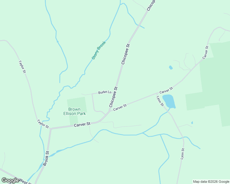 map of restaurants, bars, coffee shops, grocery stores, and more near 375 Chicopee Street in Granby