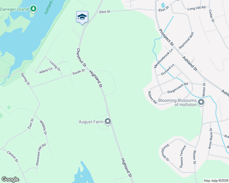 map of restaurants, bars, coffee shops, grocery stores, and more near 7 Summit Pointe Drive in Holliston