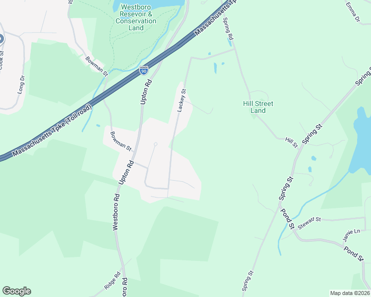 map of restaurants, bars, coffee shops, grocery stores, and more near 52 Lackey Street in Westborough
