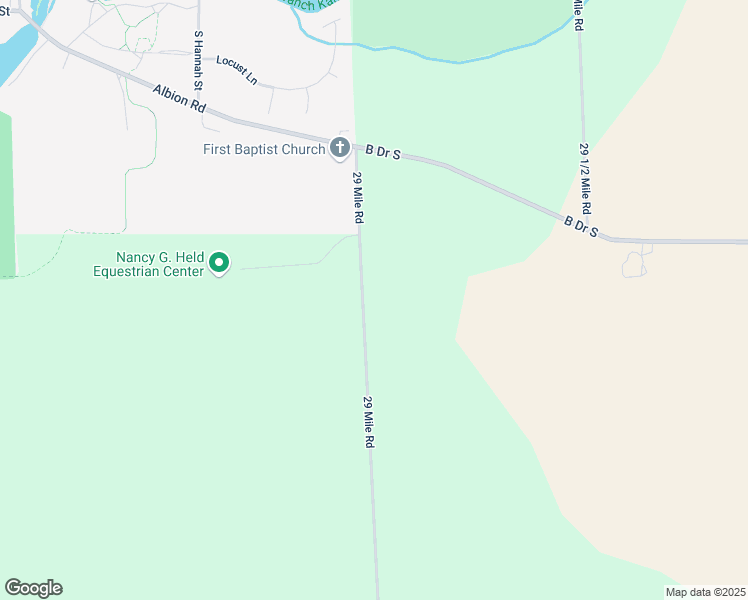 map of restaurants, bars, coffee shops, grocery stores, and more near 10884 29 Mile Road in Albion