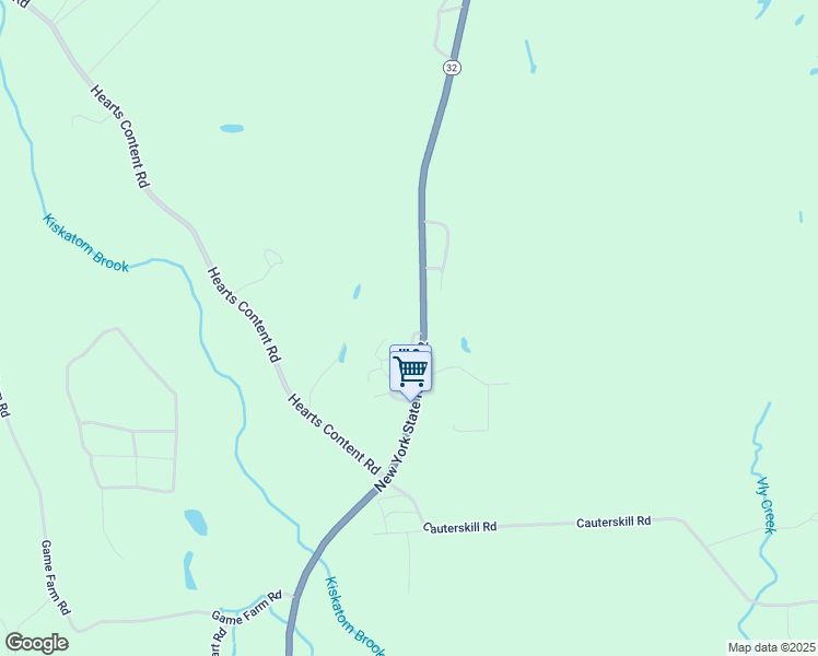 map of restaurants, bars, coffee shops, grocery stores, and more near 5235 New York 32 in Catskill