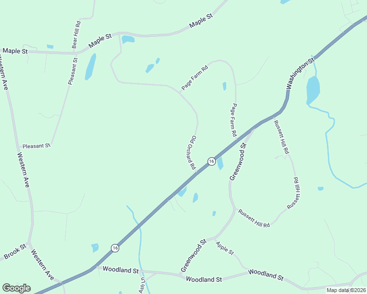 map of restaurants, bars, coffee shops, grocery stores, and more near 80 Old Orchard Road in Sherborn