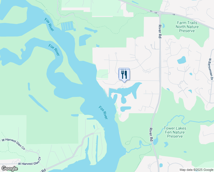 map of restaurants, bars, coffee shops, grocery stores, and more near 311 Kazimour Drive in Lake Barrington