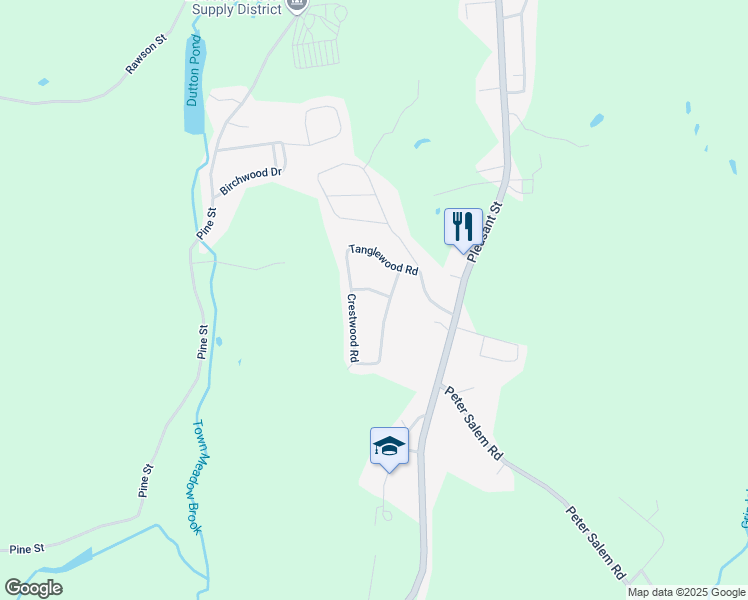 map of restaurants, bars, coffee shops, grocery stores, and more near 4 Knollwood Road in Leicester
