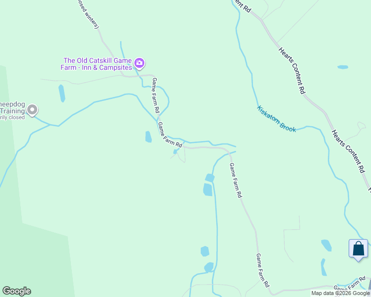 map of restaurants, bars, coffee shops, grocery stores, and more near 295 Game Farm Road in Catskill