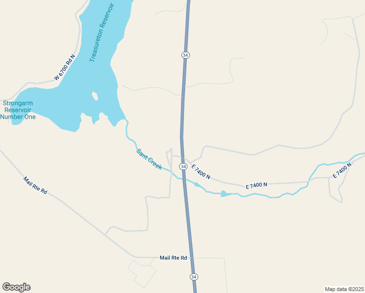 map of restaurants, bars, coffee shops, grocery stores, and more near 7400-7618 Highway 34 in Preston