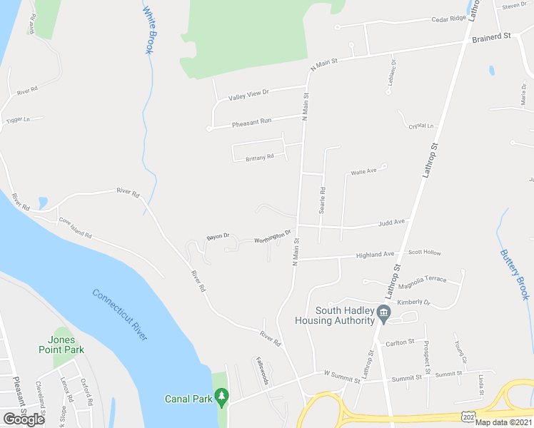 map of restaurants, bars, coffee shops, grocery stores, and more near 4 Strong Farm Lane in South Hadley