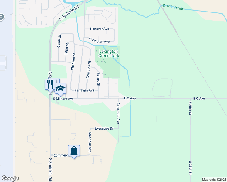map of restaurants, bars, coffee shops, grocery stores, and more near 4825 East Milham Avenue in Portage