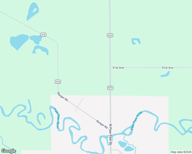 map of restaurants, bars, coffee shops, grocery stores, and more near 51534 County Road 673 in Lawrence