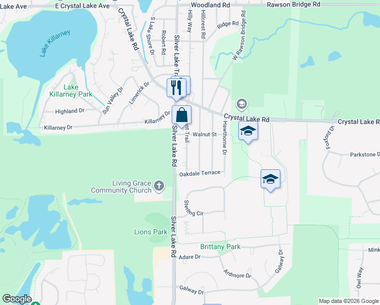 map of restaurants, bars, coffee shops, grocery stores, and more near 6712 Pheasant Trail in Cary