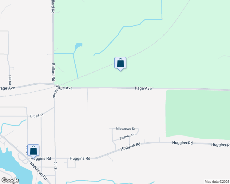 map of restaurants, bars, coffee shops, grocery stores, and more near 5045 Page Avenue in Jackson