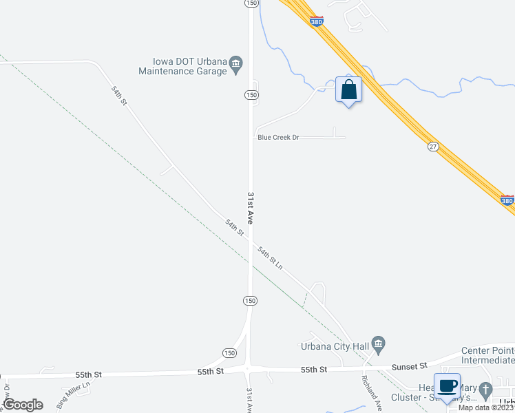 map of restaurants, bars, coffee shops, grocery stores, and more near in Urbana