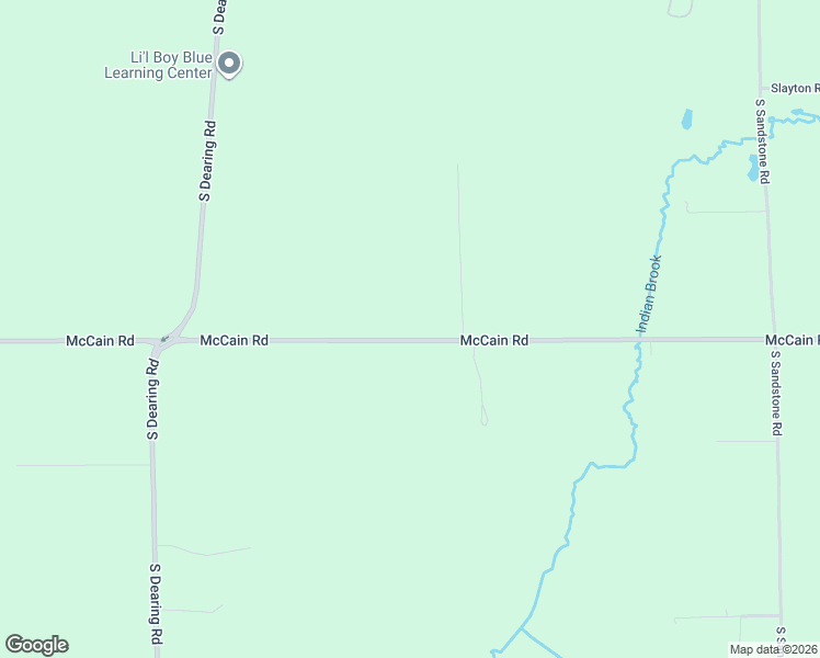 map of restaurants, bars, coffee shops, grocery stores, and more near 6500 McCain Road in Spring Arbor
