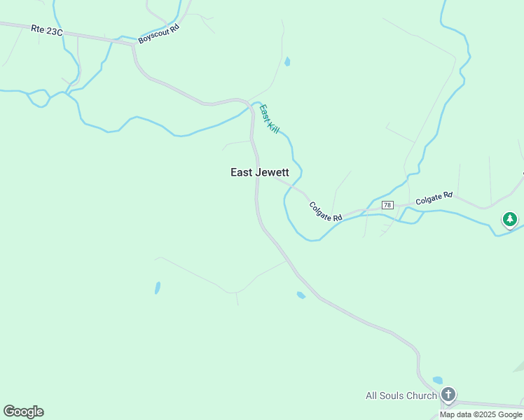 map of restaurants, bars, coffee shops, grocery stores, and more near 1202 Route 23C in East Jewett