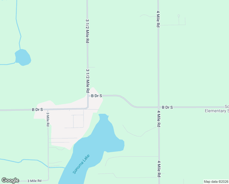 map of restaurants, bars, coffee shops, grocery stores, and more near 3685 B Drive South in Battle Creek