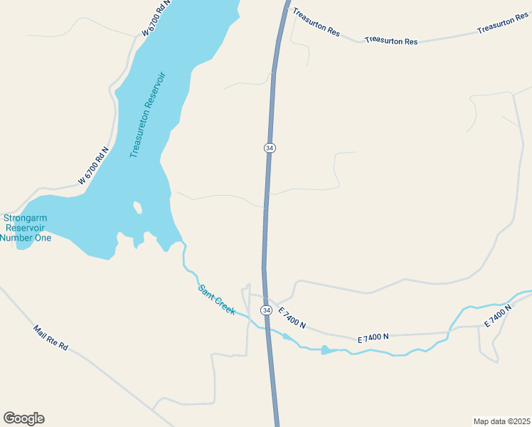 map of restaurants, bars, coffee shops, grocery stores, and more near 7618 North Highway 34 in Preston