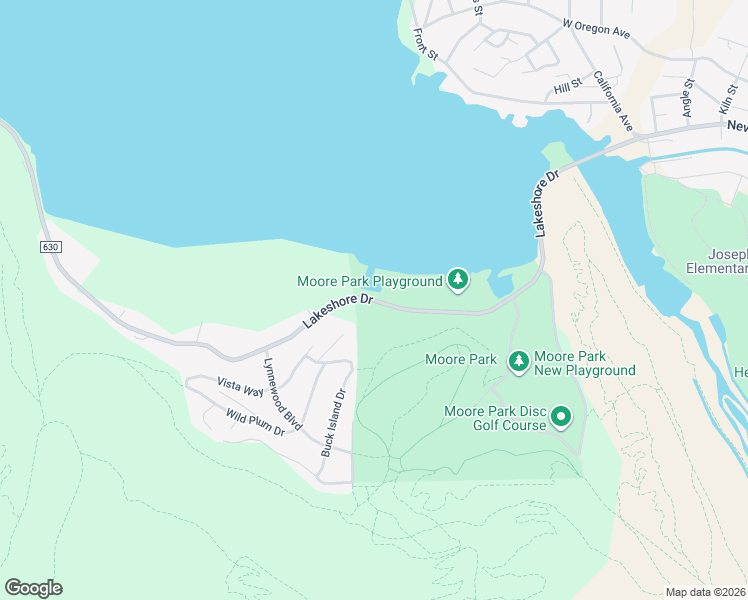 map of restaurants, bars, coffee shops, grocery stores, and more near 808 Lakeshore Drive in Klamath Falls