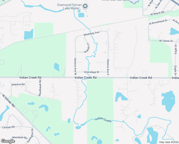 map of restaurants, bars, coffee shops, grocery stores, and more near 2 Onondaga Drive in Hawthorn Woods