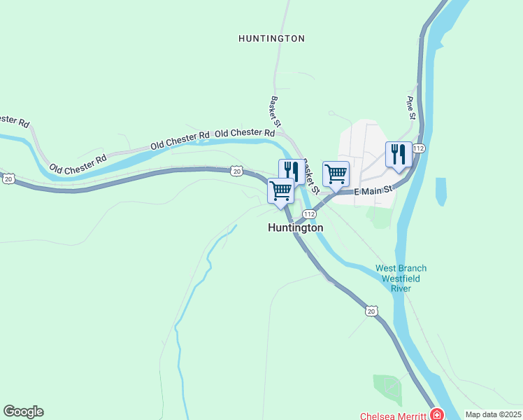 map of restaurants, bars, coffee shops, grocery stores, and more near 6 Prospect Street in Huntington