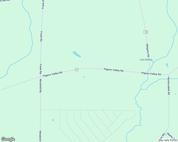 map of restaurants, bars, coffee shops, grocery stores, and more near 10253 Pigeon Valley Road in Cattaraugus