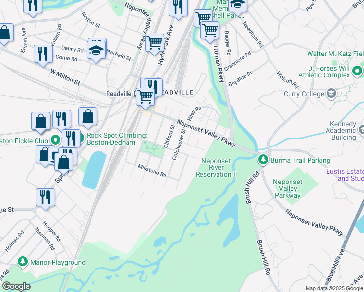 map of restaurants, bars, coffee shops, grocery stores, and more near 16 Clifford Street in Boston