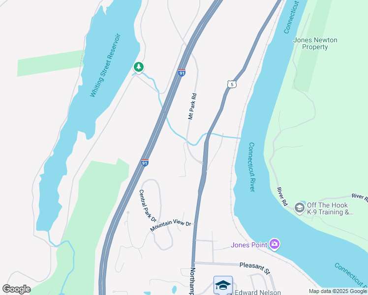map of restaurants, bars, coffee shops, grocery stores, and more near 6 Kenilworth Drive in Holyoke