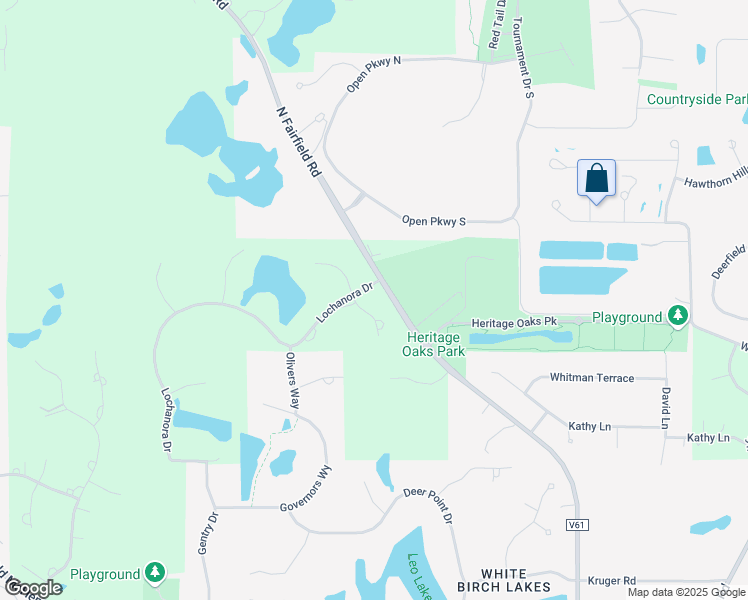 map of restaurants, bars, coffee shops, grocery stores, and more near 22705 Lochanora Drive in Lake Zurich