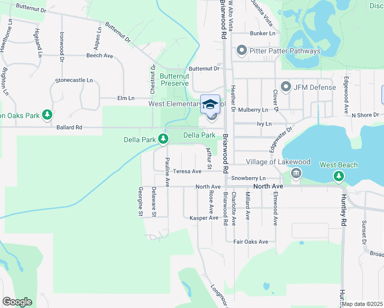map of restaurants, bars, coffee shops, grocery stores, and more near 6405 John Street in Crystal Lake