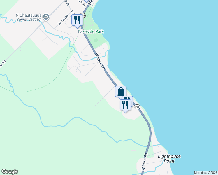 map of restaurants, bars, coffee shops, grocery stores, and more near 2 Memorial Drive in Mayville