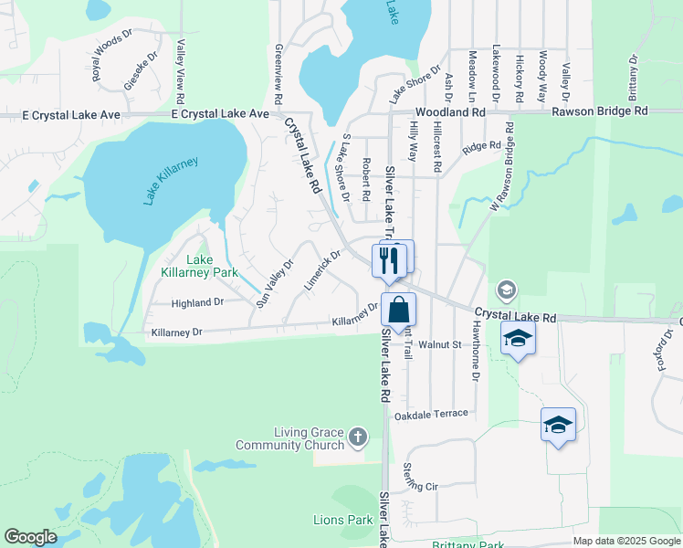 map of restaurants, bars, coffee shops, grocery stores, and more near 6506 Dublin Drive in Cary