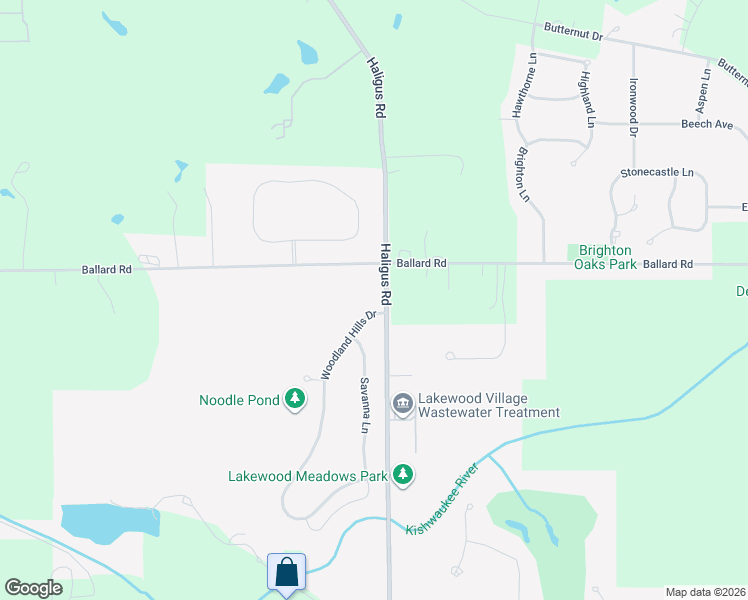 map of restaurants, bars, coffee shops, grocery stores, and more near 6495 Woodland Hills Drive in Village of Lakewood