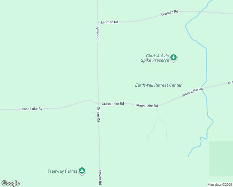 map of restaurants, bars, coffee shops, grocery stores, and more near 18340 Grass Lake Road in Manchester