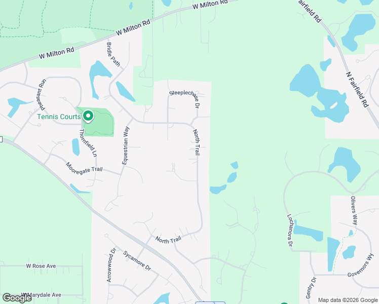 map of restaurants, bars, coffee shops, grocery stores, and more near 220 North Trail in Hawthorn Woods
