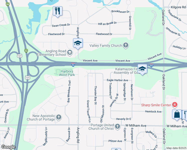 map of restaurants, bars, coffee shops, grocery stores, and more near 3058 Sturgeon Bay Avenue in Portage