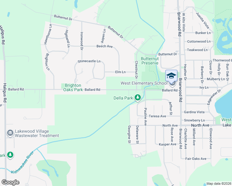 map of restaurants, bars, coffee shops, grocery stores, and more near 9517 Ballard Road in Crystal Lake