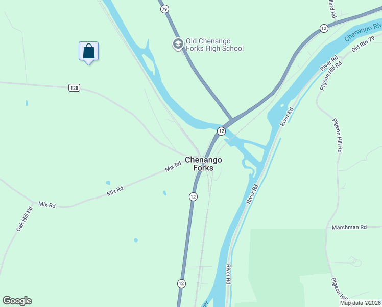 map of restaurants, bars, coffee shops, grocery stores, and more near 8 Knapp Hill Road in Chenango Forks