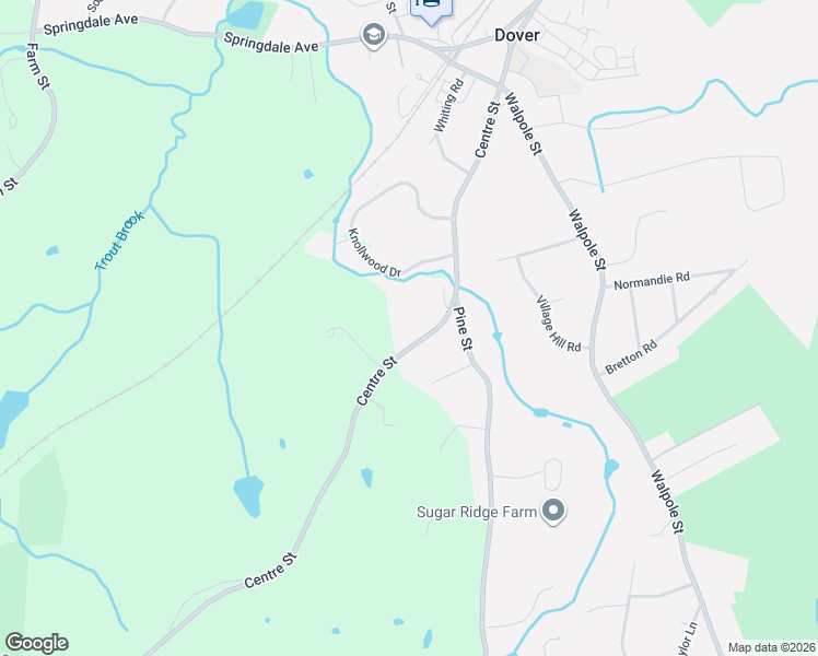map of restaurants, bars, coffee shops, grocery stores, and more near 91 Centre Street in Dover