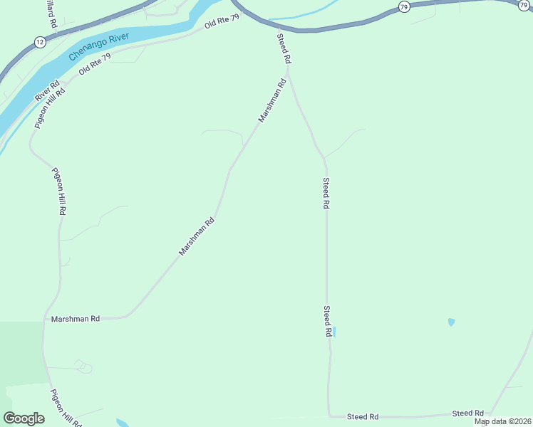 map of restaurants, bars, coffee shops, grocery stores, and more near 142 Marshman Road in Chenango Forks