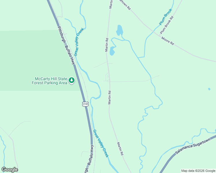 map of restaurants, bars, coffee shops, grocery stores, and more near 5545 Martin Road in Great Valley