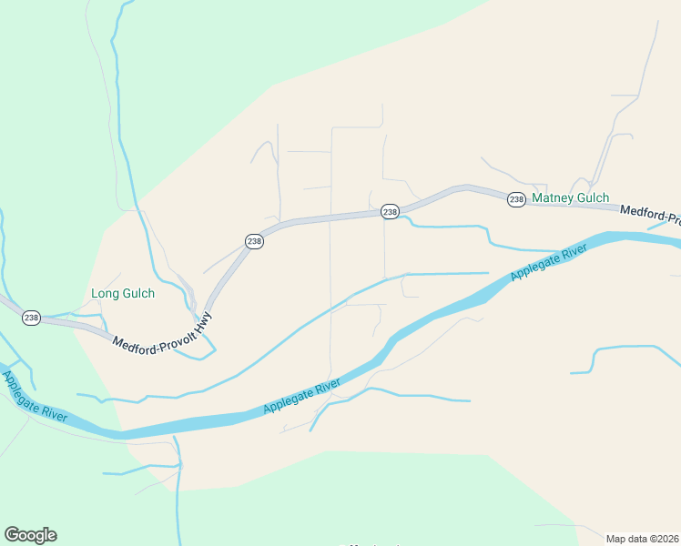 map of restaurants, bars, coffee shops, grocery stores, and more near 10327 Oregon 238 in Jacksonville